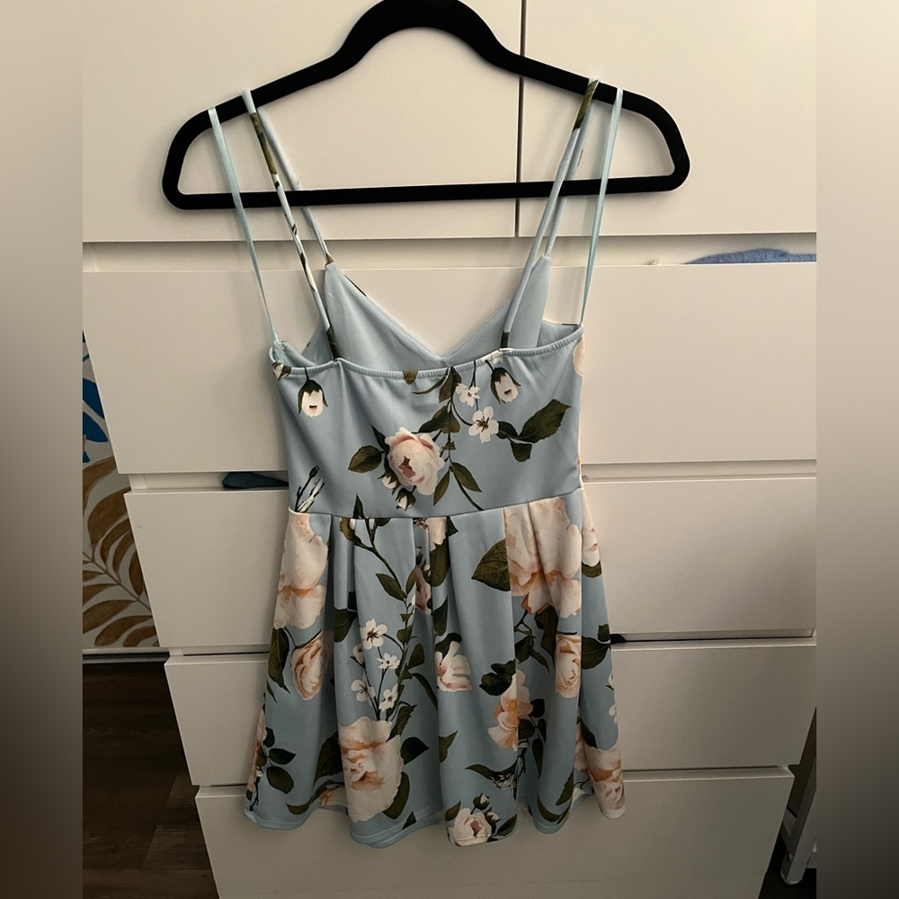 Light blue floral dress